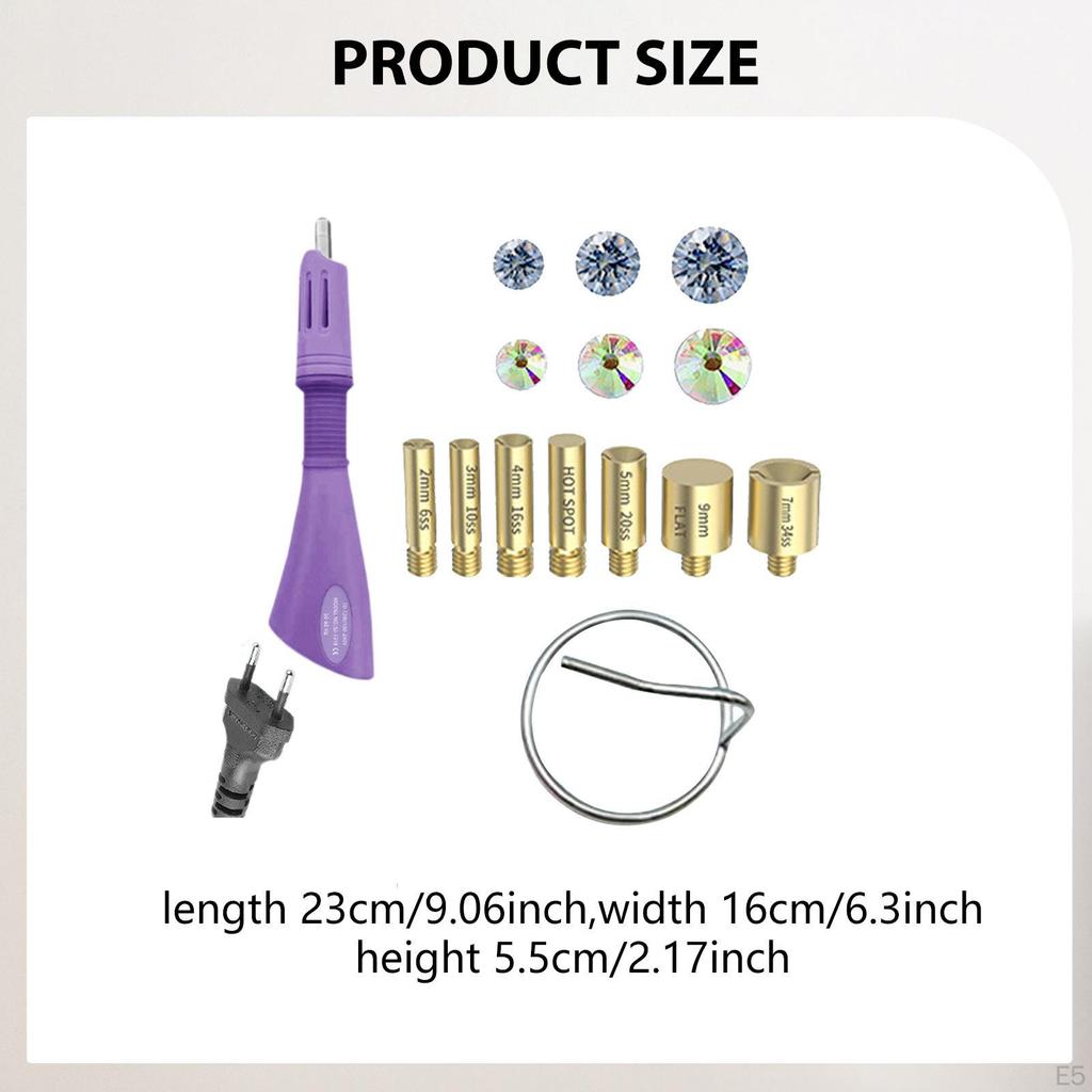 Fixed GEM Craft Applicator with 7 Tips for Card Making Clothes Embossing Pink