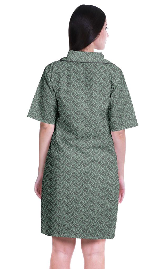 Moomaya Женская ночная рубашка для сна с принтом ночная рубашка-S-XXL