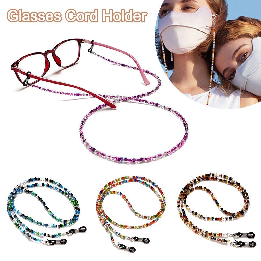 Органическое стекло Маска для очков Цепочки для солнцезащитных очков Шнурок для очков от потери Держатель для женщин Леди Девушек