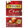 Черный ароматизированный чай Twinings Chai Французская Ваниль - 20 чайных пакетиков, 40 г (1,41 унции)