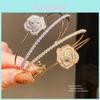 Zircon Flower Double Layer Bracelet Copper Hand Jewelry For Fashionistas And Gifts