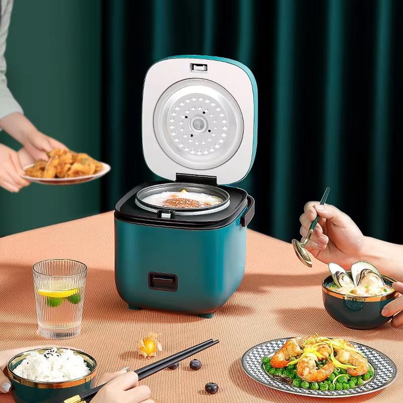 1-2 People 1.2L Small Rice Cooker Food Warmer Mini Rice Cooker Automatic Household Kitchen Electric Cooking machine Steamer