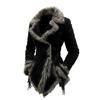 Women's Retro Fur Collar and Lapel Jacket