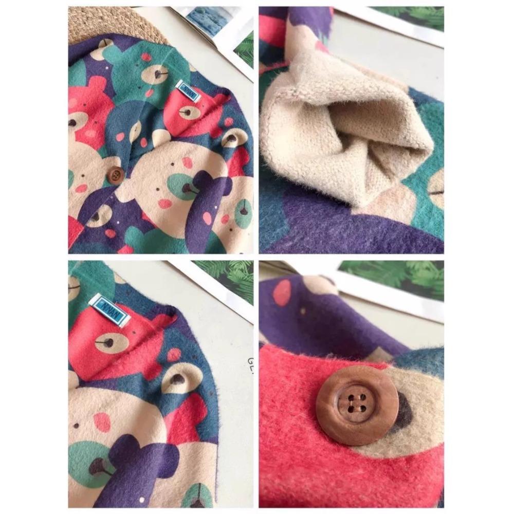 Autumn Plus Size Sweaters Cardigan Oversize Women Pattern Floral Cartoon Printing Sweaters Knitting Sweater