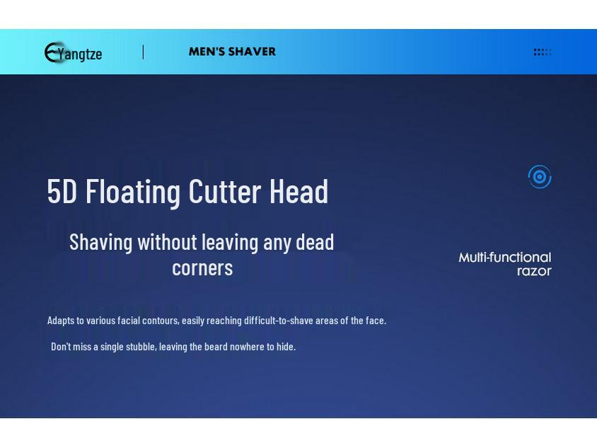 Мини-электробритва Yangzi для мужчин - Маленький триммер для бороды, Суперчистое стальное лезвие.