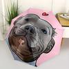 1pc Pitbull Love Automatic Open/Close Umbrella - Compact Travel Umbrella, 8-Rib Heavy-Duty Construction, Ideal Gift, 28025