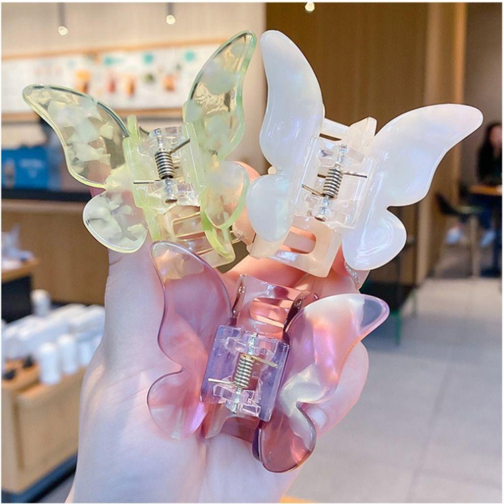 Фея Акула Заколка Модный Зажим Для Волос Новый Коготь Для Волос Бабочка Девушки