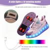 Cross-border wholesale runaway shoes children's four-wheel invisible adult roller skates boys' wheel shoes girls' student skates