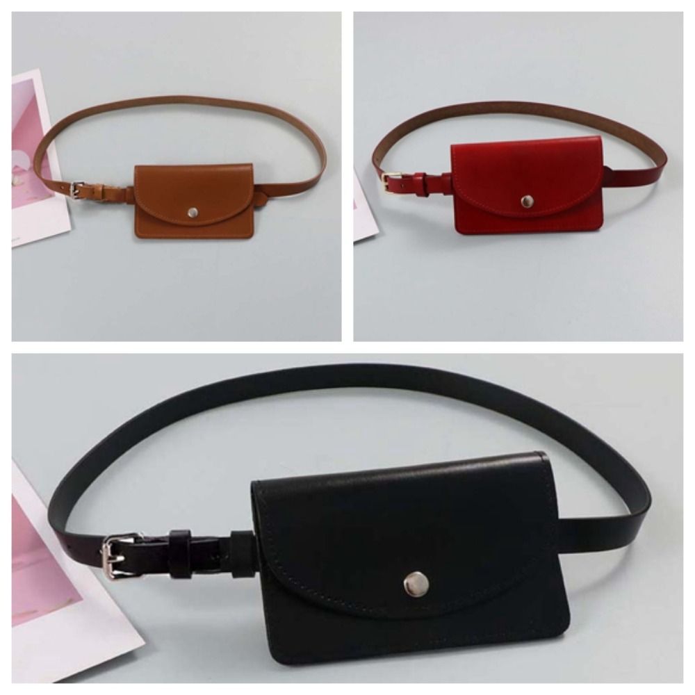 Поясная сумка с клапаном, съемный кошелек для монет из искусственной кожи, поясной ремень с сумкой для хранения