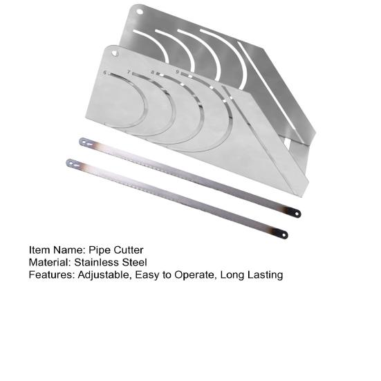 Foam Pipe Cutter Tool High Precision 45-Degree Rubber Insulation Pipe Cutter Adjustable Design Stainless Steel Rubber Pipe Insulation Cutter Guide