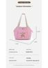 One-Shoulder Lightweight Canvas Crossbody Bag for Small Dog Outings