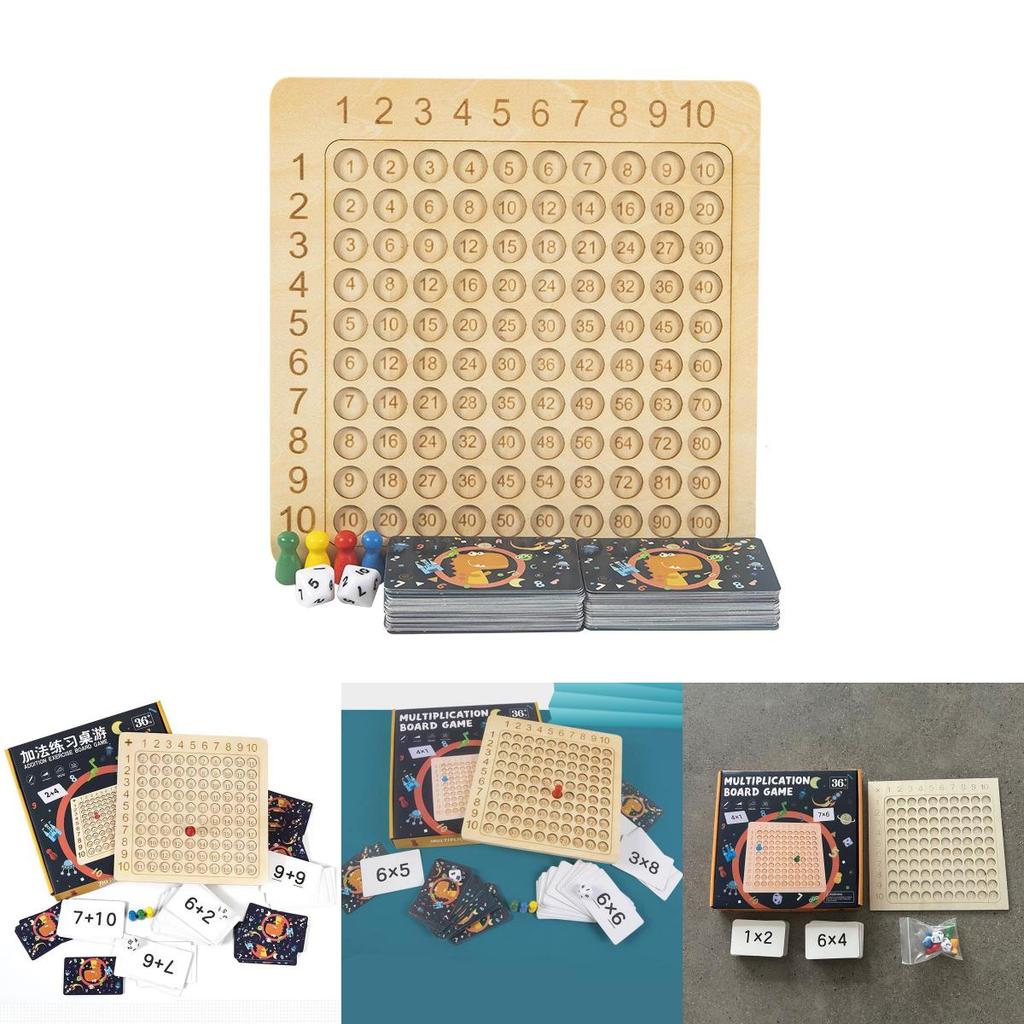 Multiplication Table Educational Puzzle For Children Wooden Math Toy For Early Education