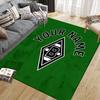 Custom Name Mönchengladbach Flannel Pattern Square Carpet,Area Rug,Carpet Rug for Living Room Bedroom Sofa Playroom Decor,Non-slip Floor Mat