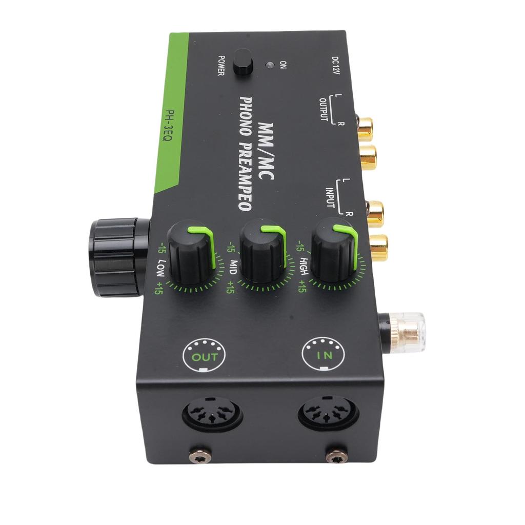 Фонокорректор 3-полосная регулировка Проигрыватель пластинок Усилитель Поддержка MM MC Картриджей Вход Выход XLR Вилка ЕС 100