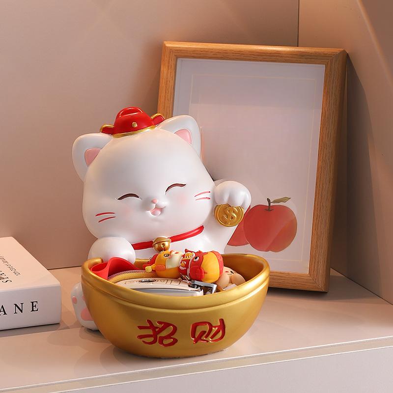 Новый стиль Zhaocai Cat Bafanglai Cai Входной ключ Хранение Украшения Открытие Дома Украшения Подарки