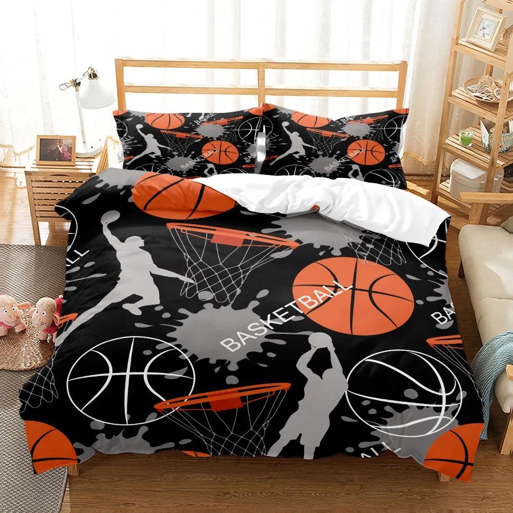 Fantastic Basketball Duvet Cover Set Single Double King Twin Full Queen Bed Linen Set UK US Size