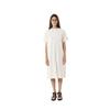 One Piece Short Sleeve Embroidered Script Logo One Piece Dress Casual [Champion] Women's CW-Z318 Off-White