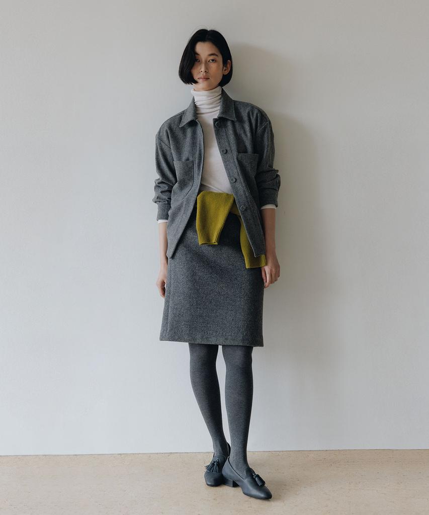Blankroom Her Margaret Wool Jacket_Gray
