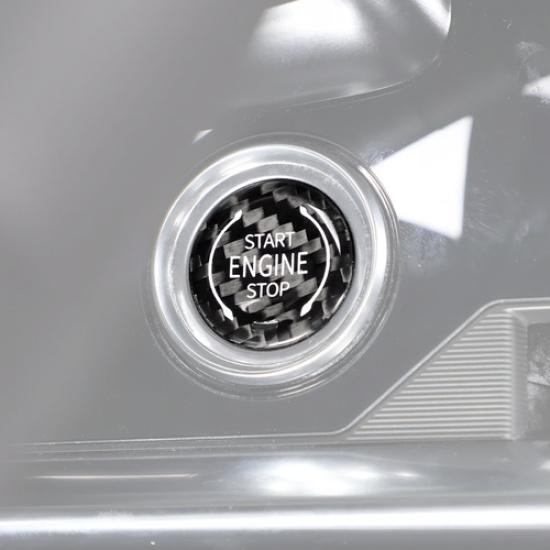 Real Carbon Fiber Engine Start/Stop Push Start Button Trim For Corvette C8 20-25