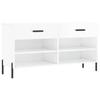 VidaXL Shoe Bench, Shoe Cabinet with 4 Shelves and Legs, Shoe Rack with 2 Drawers Living Room, Modern, 829750