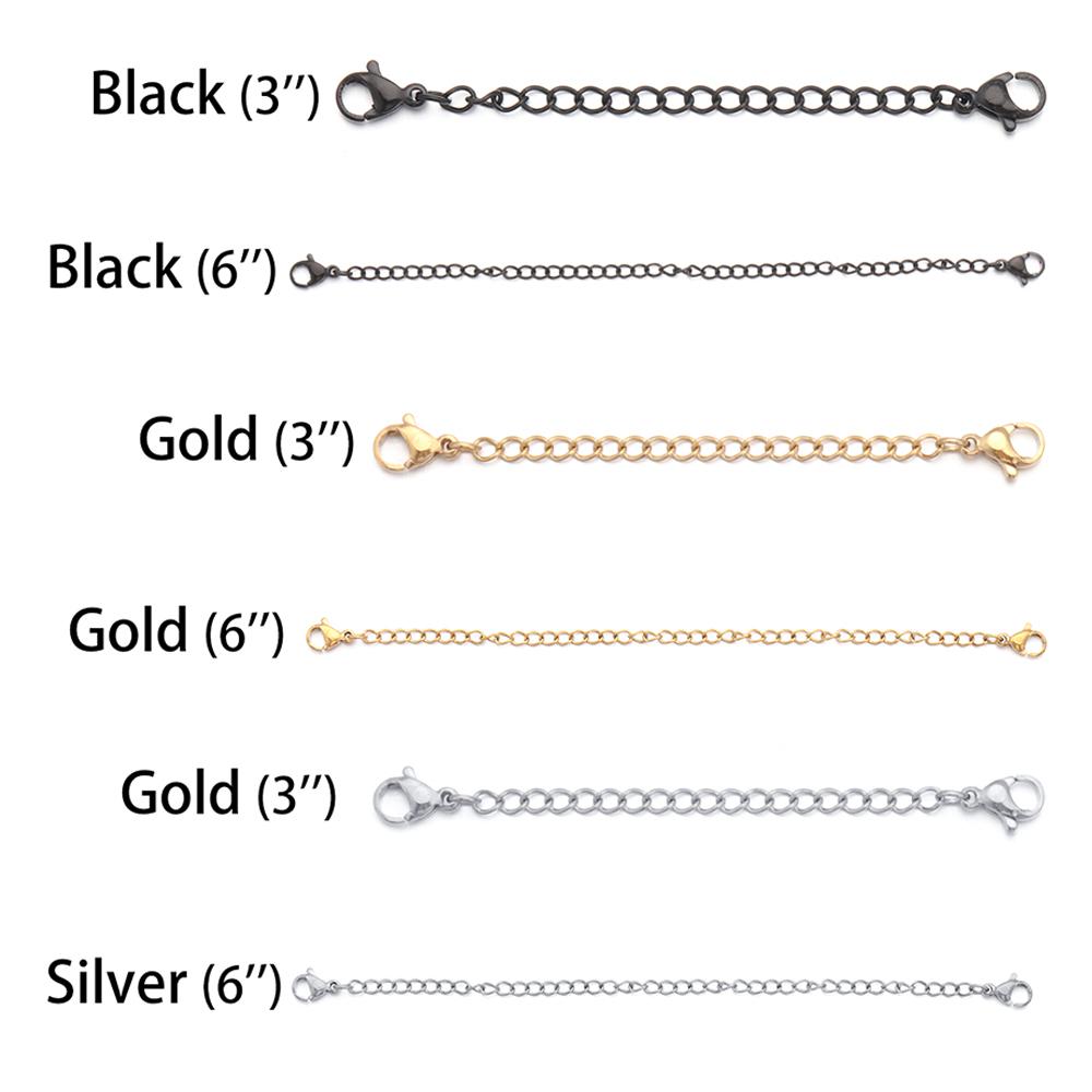 & Components DIY Jewelry Accessories Necklace Bracelet Lobster Lock Extender /Safety Chain Extender