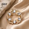 Coats Accessory Women Rhinestone Hollow Wreath Brooch, Dainty Decorative Badge Bag Decoration Pin Pin, Sweater Cardigan Coat Dress Jewelry Accessories
