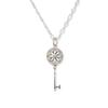 [Used] TIFFANY 925 Daisy Key Diamond Pendant/Oval Link Chain Necklace/g507-46