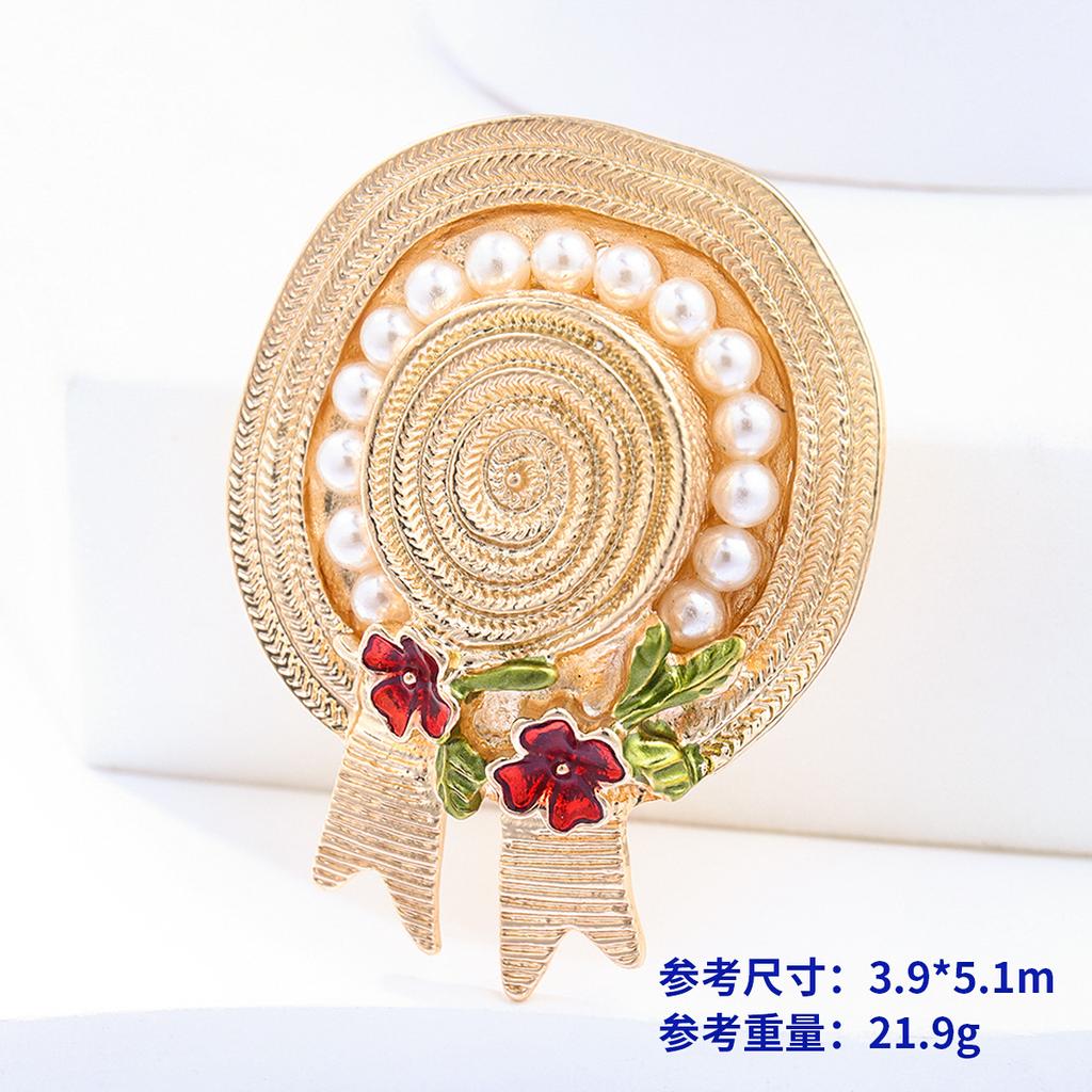 Винтажная модная брошь Niche High-End Sense Rhinestone Персонализированная сплавная корона Корсаж Бант Булавка Аксессуары