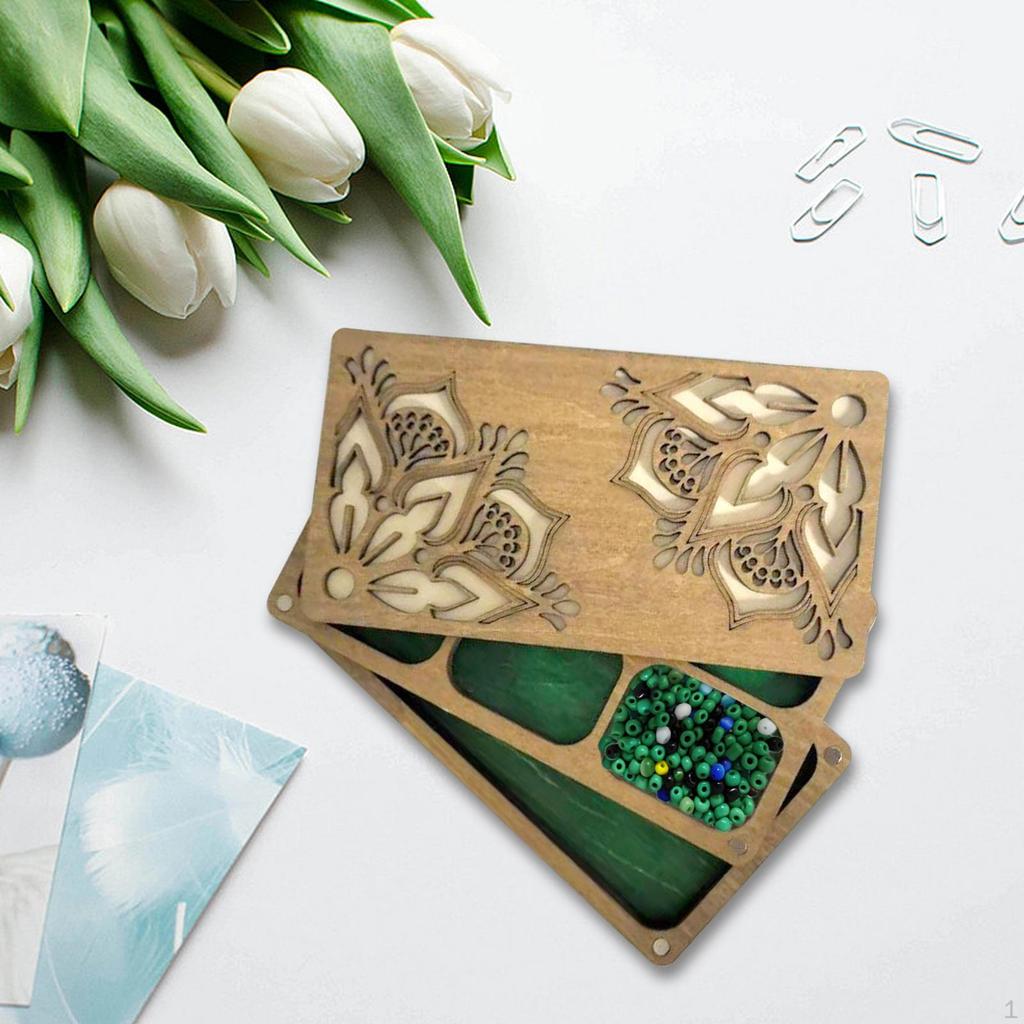 Лоток для классификации счетов, Деревянная доска с крышкой для хранения 'Коробка' для экрана