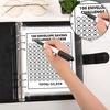 1 Set Money Saving Binder Kit 100 Day Money Saving Challenge Binder Inserts Notebook Core Accessories