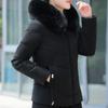 Fashion Winter Short Coats Female Parkas Hooded Faux Fur Collar Lady Jackets Thick Warm Outerwears