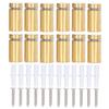 12 Pcs Sign Holders Screw Stainless Steel Advertising Nails 16x30mm Mounting Glass Hardware for Home Decoration