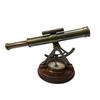 Морской латунный телескоп, деревянная основа, компас на основании, геодезические приборы, рабочая алидада, лучший подарок