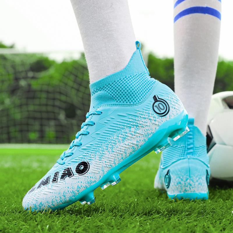 33-46 футбольные бутсы унисекс, высокоэластичные носки на шнуровке, тренировочный искусственный капитан, детские футбольные бутсы для тренировок на открытом воздухе