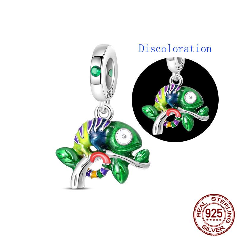 Подходит для браслетов Charmsoriginal и браслетов 3 мм DIY Хамелеонcharms Бусины 100% Медь Изготовление ювелирных изделий Для женщин Подарок
