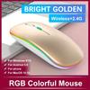 Wireless Rechargeable Mouse With LED Backlight  Bluetooth Gaming Mouse Suitable For MAC/Laptop/PC/Windows