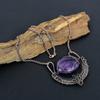 Аметист Драгоценный Камень Удивительное Медное Проволочное Ожерелье Ручной Работы Ювелирные Изделия Для Нее