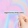 Motivational Drinking Water Stickers, Fun Water Bottle Slogan Stickers, Aesthetic Text Stickers, Cup Stickers, Waterproof Sticker Pack