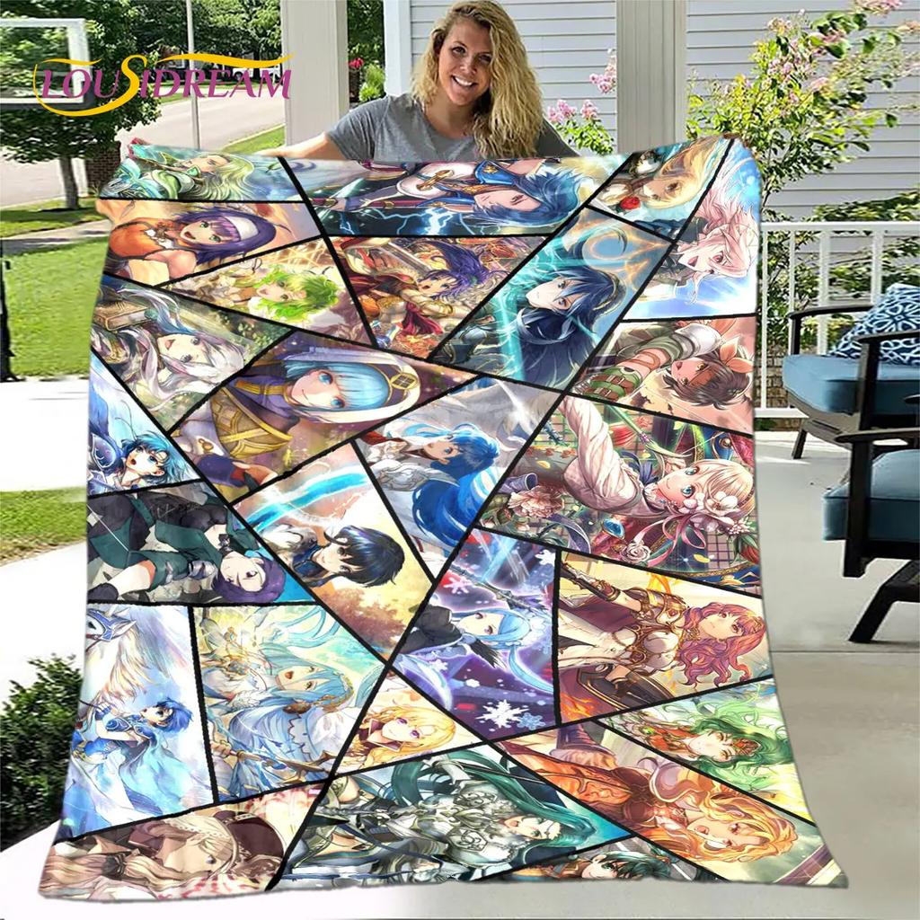 Мягкое плюшевое одеяло Game Fire Emblem Series Gamer, фланелевое одеяло для гостиной, спальни, кровати, дивана, чехол для пикника, детский чехол