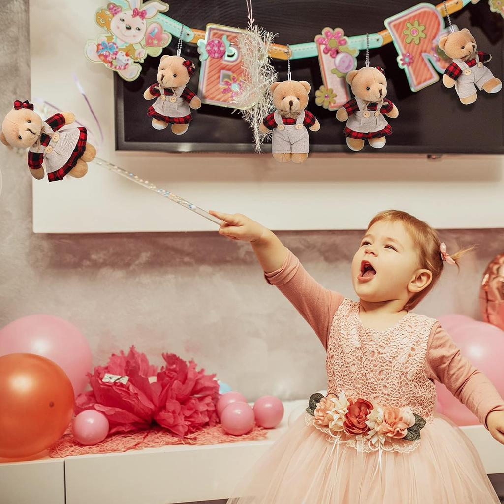 12-4s Мини Медвежонок Игрушечный Крошечные Мишки Кукла Оптом Мягкие Плюшевые Мягкие Игрушки Маленькие Медведи для Брелка DIY Поделки Детский Праздник День Рождения