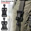 5pcs Black Press Release Buckle Plastic Garment Quick Press Button Quick Release Buckle