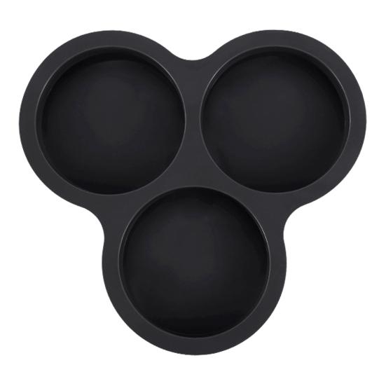 Silicone Cake Mold for Air Fryer 3 Cup Jumbo Round Muffin Top Pans BPA-Free Omelette Baking Mold for Egg Cakes Muffins Tarts Pancakes