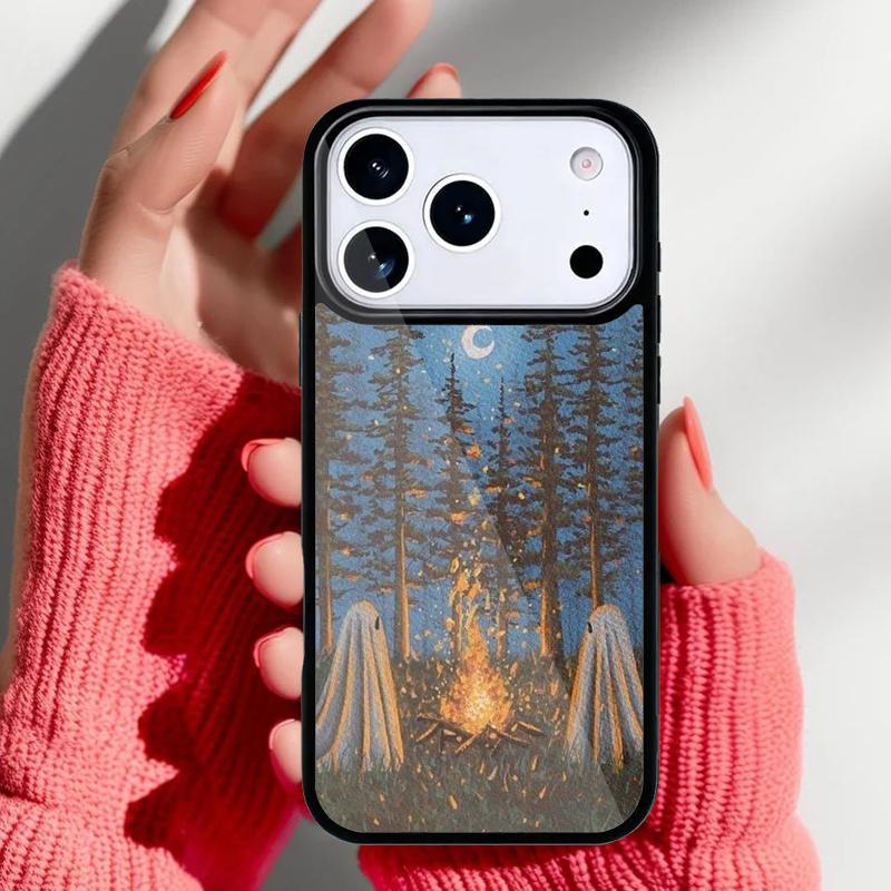 Винтажный чехол на Хэллоуин для iPhone 17 Air 16e 15 14 13 Pro Max Задняя крышка для 12 11 Pro Coque