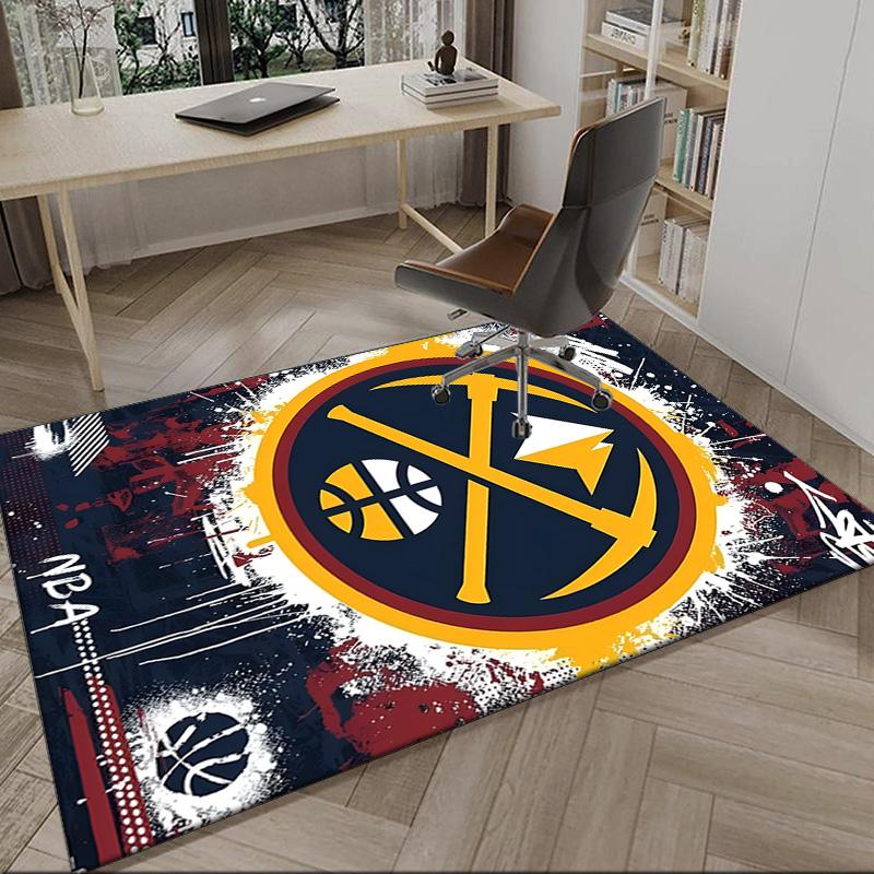 Denver Basketball Team  Carpet, Kitchen Rugs, Yoga Mat, Non-Slip Mats, Rug for Bathroom, Living Room bedroom, Camping Rugs Christmas Gift