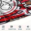 Custom Name,AFC Ajax Printed Flannel Blanket, soft throw for bedroom sofa, washable, Christmas present, great gift.