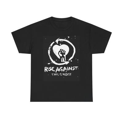 Графическая футболка Rise Against Панк-рок группа Мерч Ретро Унисекс Тяжелый Хлопок