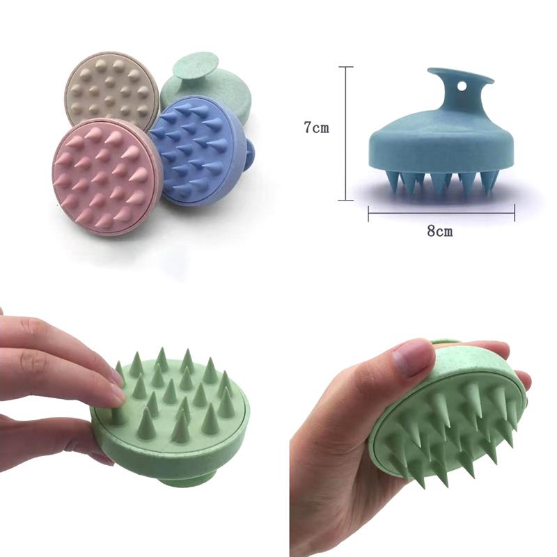 Пластиковая силиконовая массажная расческа Тщательно очистите кожу головы Массаж головы Легкая пенящаяся массажная щетка для головы Щетка для шампуня Расческа для ванны