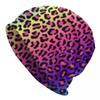 Rainbow Animal Leopard Skullies Beanies Caps Unisex Outdoor Winter Warm Knitting Hat Adult Spots African Animal Fur Bonnet Hats