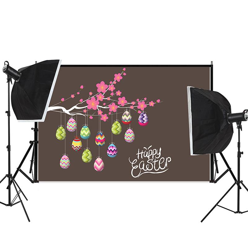 Пасхальная тема Фон Ткань Яйцо Кролик Фон Фотография Фотографическая вечеринка Декор Фон Фотостудия