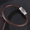Модные мужские украшения коричневые браслеты из натуральной кожи мужские браслеты с подвесками и браслеты мужские украшения